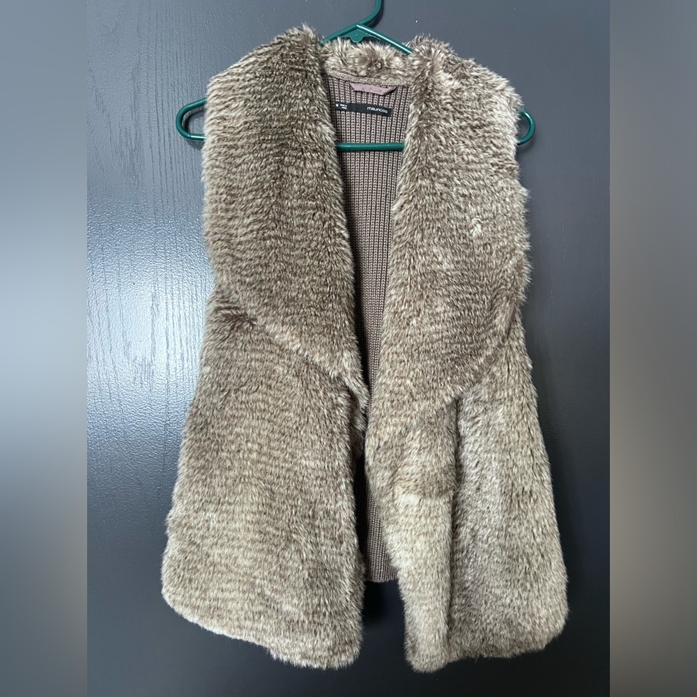 Cute Maurice’s faux fur vest - has not been worn much.